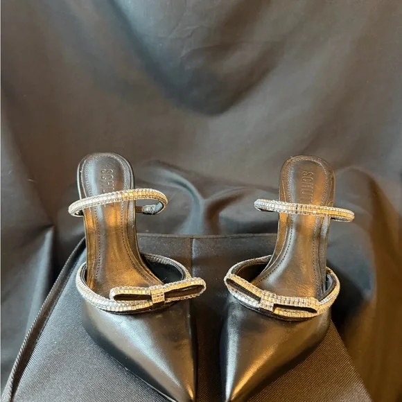 Schultz Avril in black with crystals. BNIB with dust bag. Size 7 1/2 - Picture 2 of 4